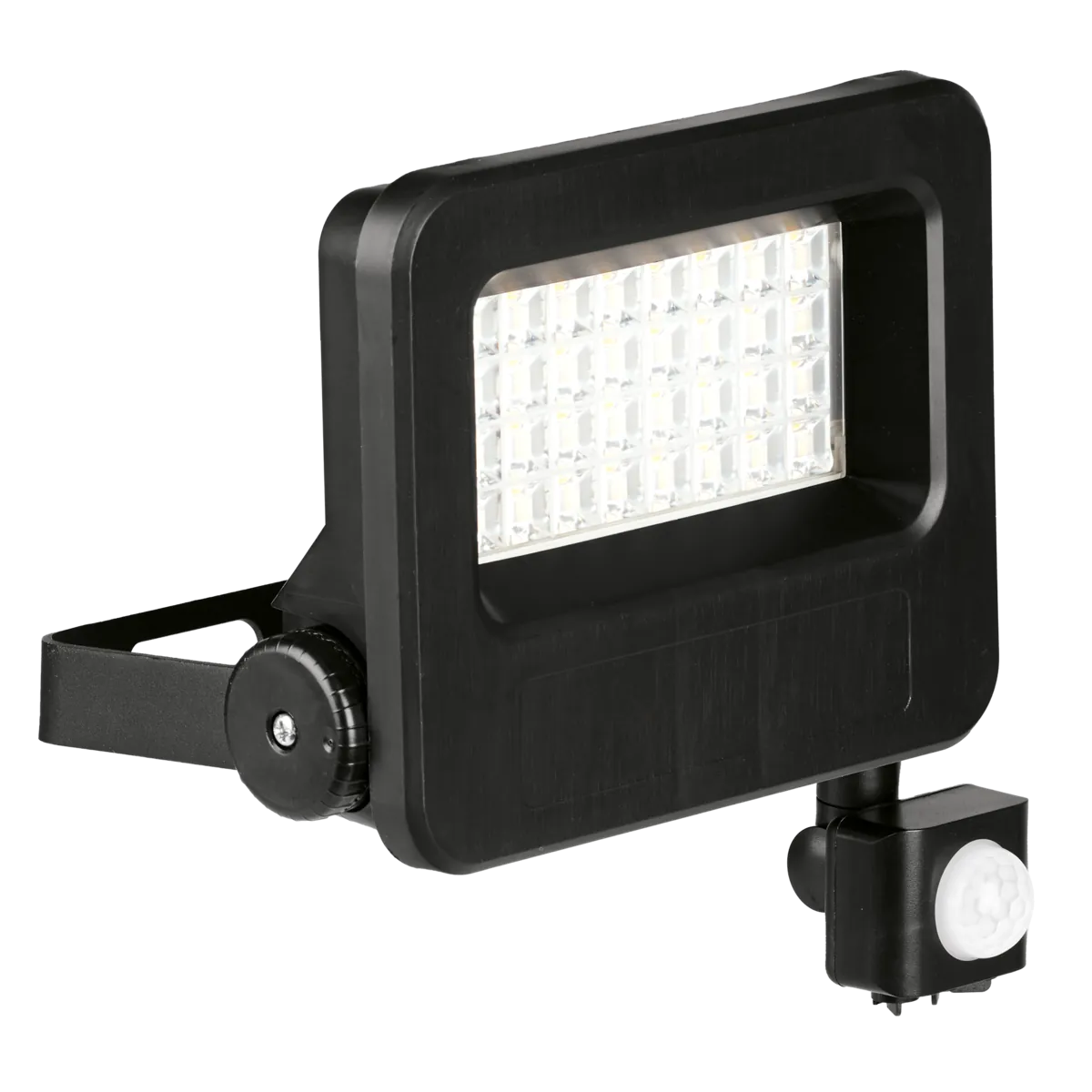 Aurora FL3P/40 Global LED Floodlight with PIR Sensor – 30W, 4000K, 3300lm (Black)