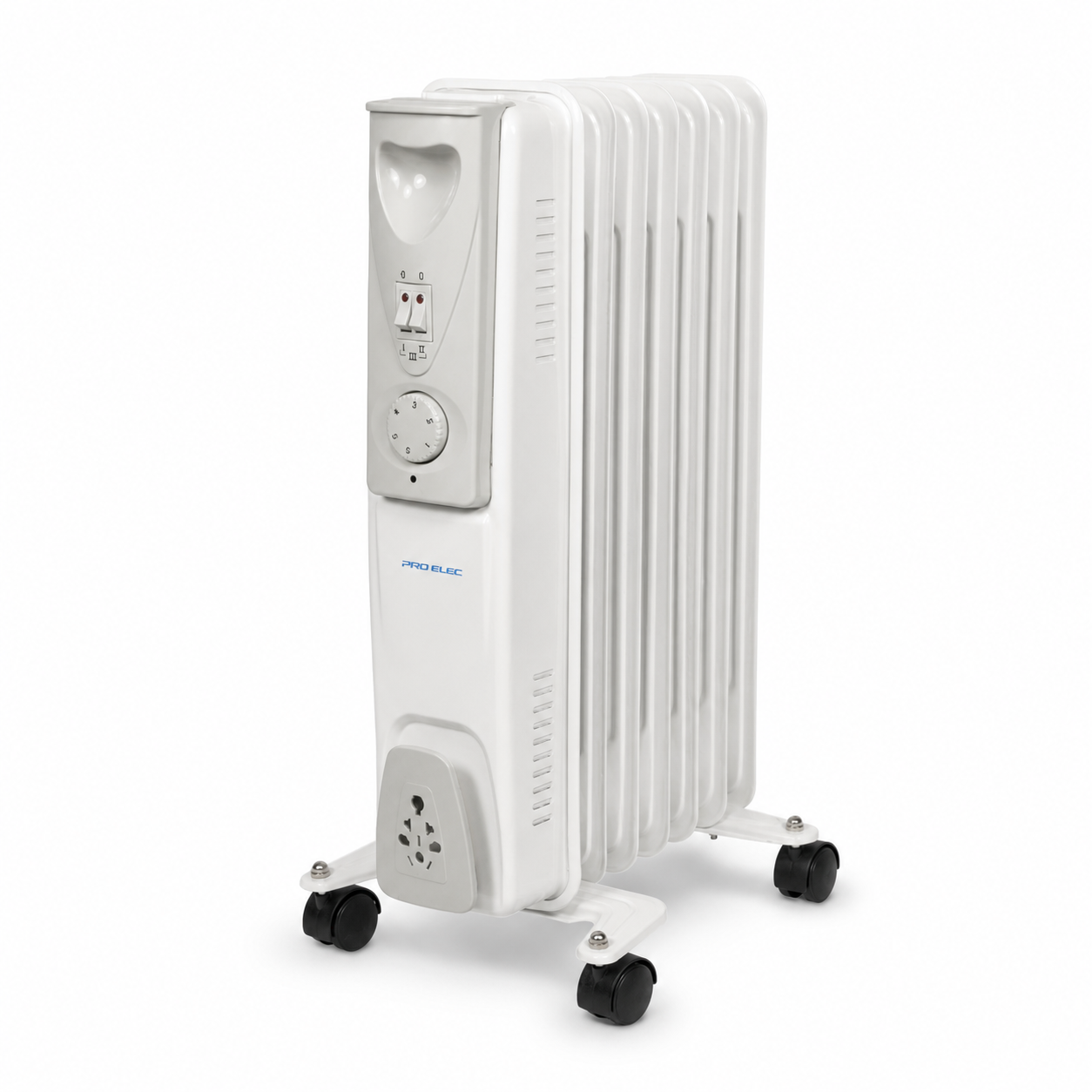 Pro Elec 1.5kW 7 Fin Oil Filled Radiator White HG01186