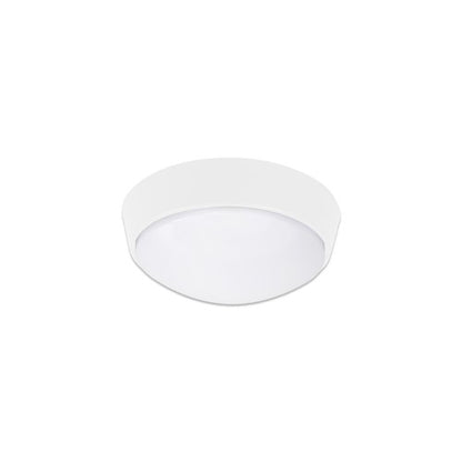 Integral ILBHP003 Bulkhead Toughshell Compact Circular CCT IK10 IP65 c/w Black & White Bezels 10W 1100lm 215mm (3000K/4000K/6000K)