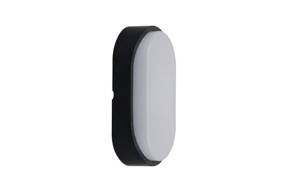 Integral ILBHP004 Bulkhead Toughshell Compact Oval CCT IK10 IP65 c/w Black & White Bezels 10W 1100lm 213x120mm (3000K/4000K/6000K)