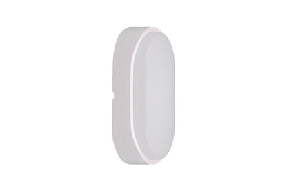 Integral ILBHP004 Bulkhead Toughshell Compact Oval CCT IK10 IP65 c/w Black & White Bezels 10W 1100lm 213x120mm (3000K/4000K/6000K)