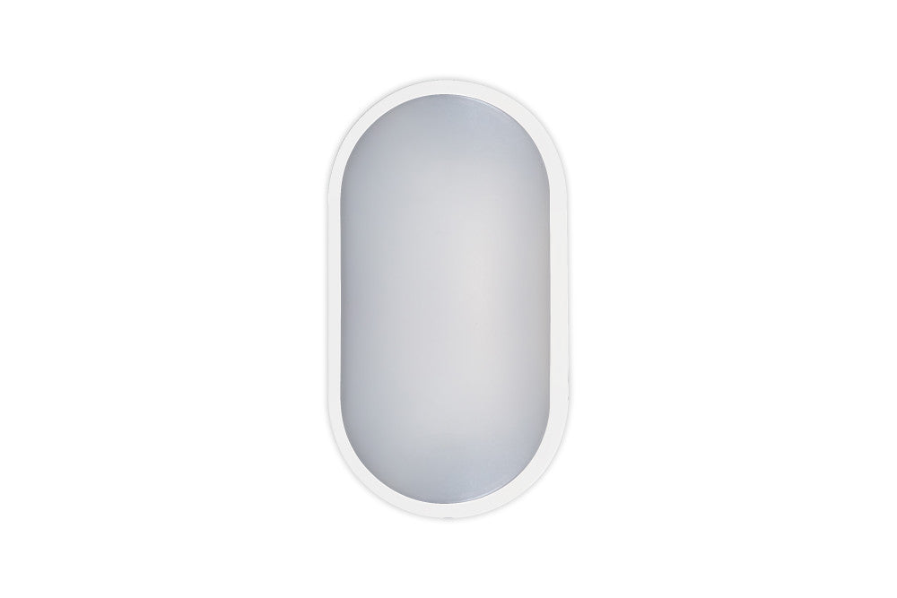 Integral ILBHP004 Bulkhead Toughshell Compact Oval CCT IK10 IP65 c/w Black & White Bezels 10W 1100lm 213x120mm (3000K/4000K/6000K)
