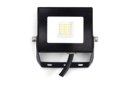 Integral ILFLE015 Floodlight Compact Slim 100lm/W 120Deg Beam 4000K IP65 IK08 10W 1000lm (Black)