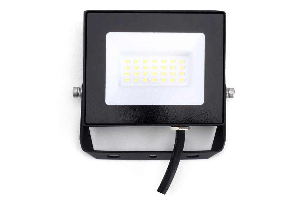 Integral ILFLE017 Floodlight Compact Slim 100lm/W 120Deg Beam 4000K IP65 IK08 20W 2000lm (Black)