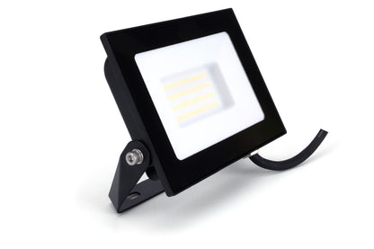 Integral ILFLE019 Floodlight Compact Slim 100lm/W 120Deg Beam 4000K IP65 IK08 30W 3000lm (Black)