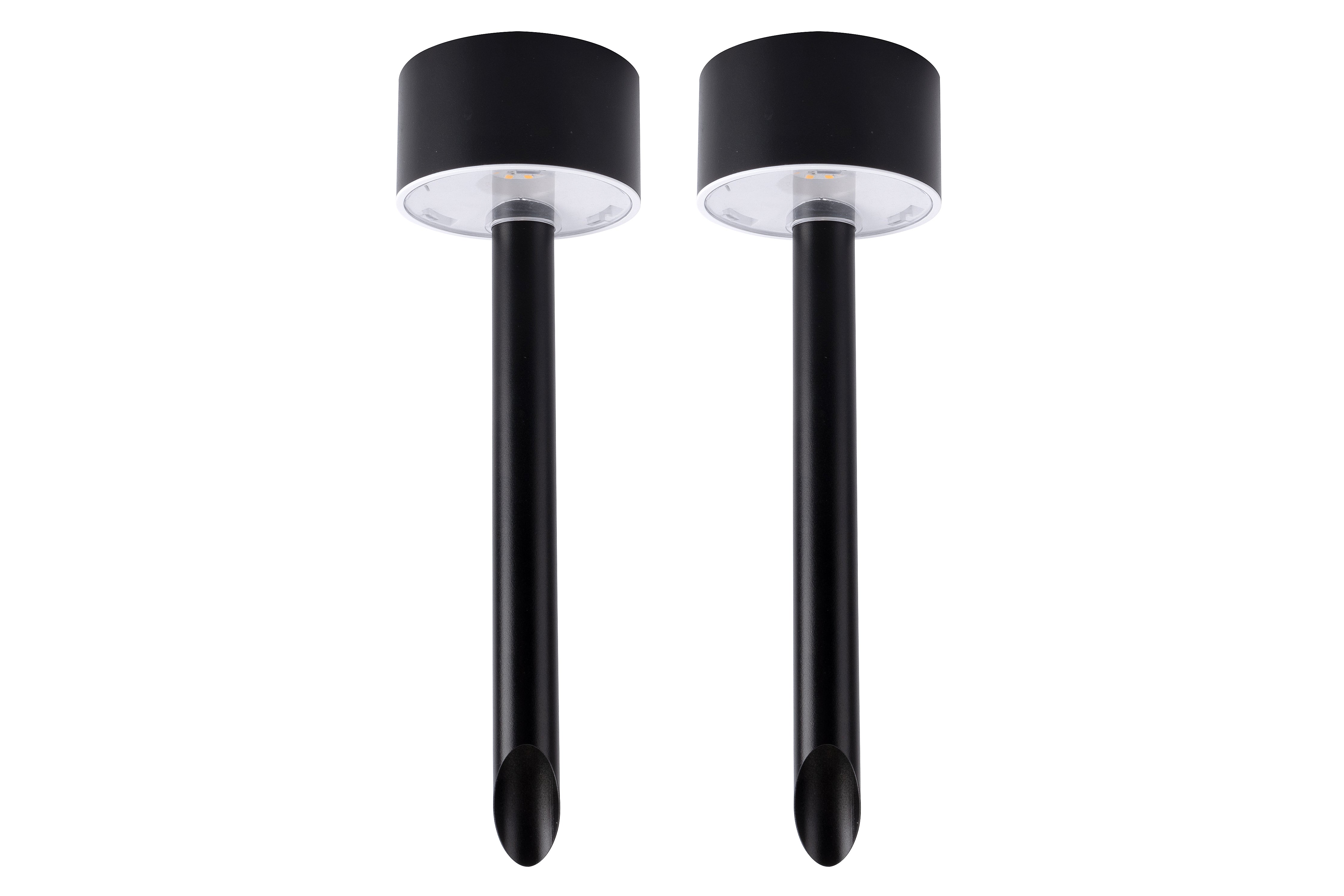 Integral ILSSKB013 Spike Light Outdoor Spot Pack=2 0.5W 60lm 3000K (Black)