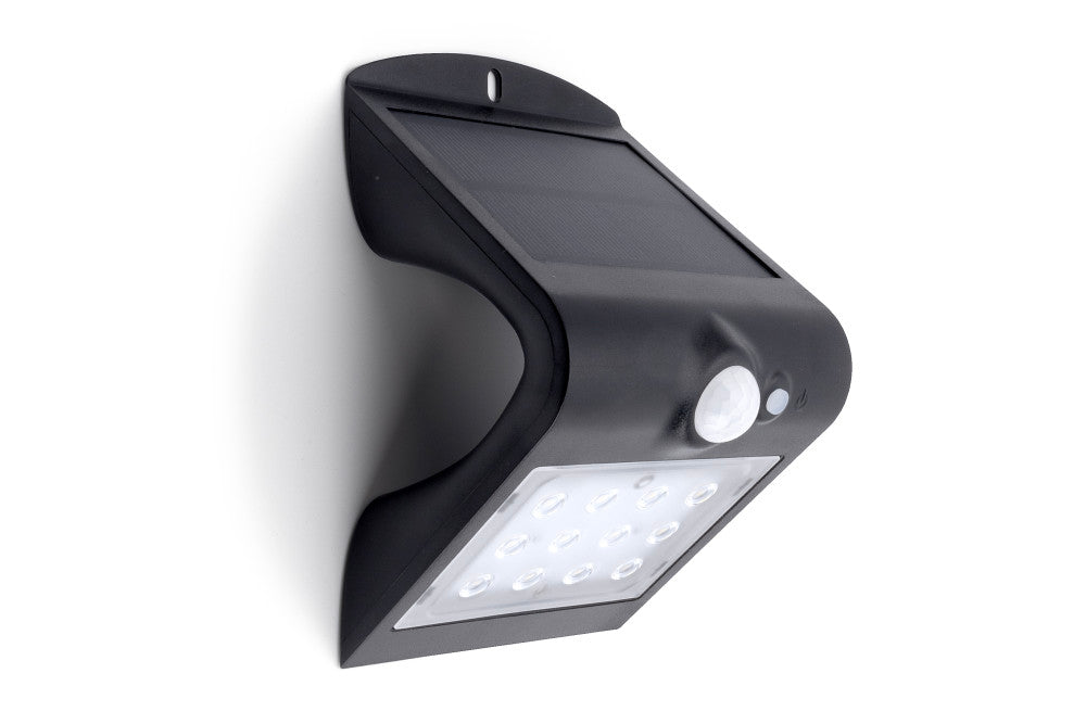 Integral ILSWL001 Wall Light True Solar Wall PIR IP65 1.5W 220lm 4000K (Black)