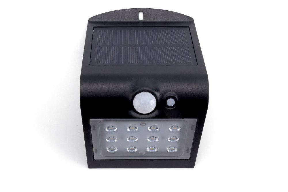 Integral ILSWL001 Wall Light True Solar Wall PIR IP65 1.5W 220lm 4000K (Black)