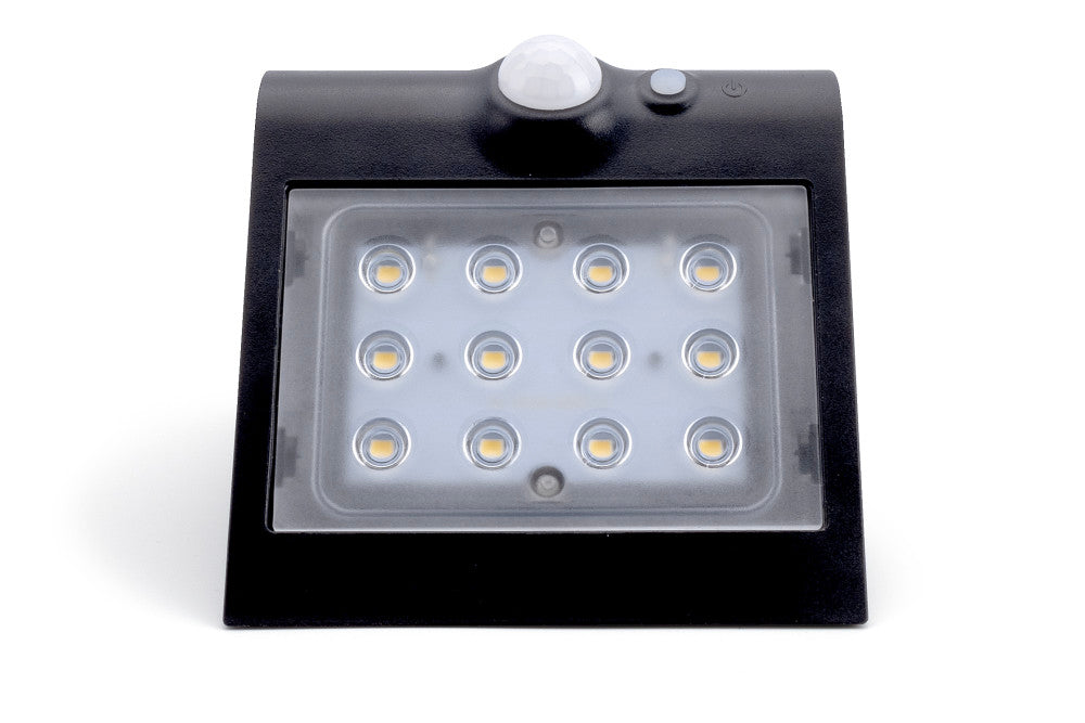 Integral ILSWL001 Wall Light True Solar Wall PIR IP65 1.5W 220lm 4000K (Black)