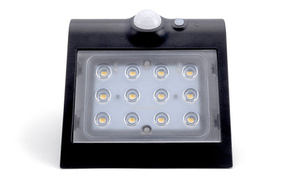 Integral ILSWL001 Wall Light True Solar Wall PIR IP65 1.5W 220lm 4000K (Black)