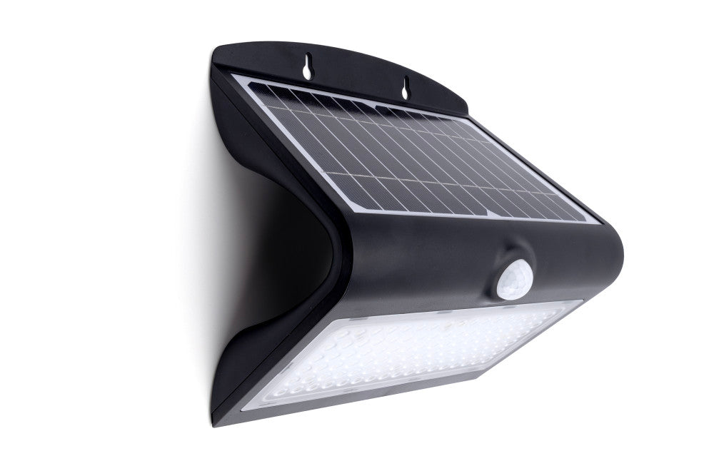 Integral ILSWL003 Wall Light True Solar Wall PIR IP65 8W 850lm 4000K (Black)