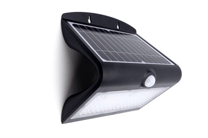 Integral ILSWL003 Wall Light True Solar Wall PIR IP65 8W 850lm 4000K (Black)