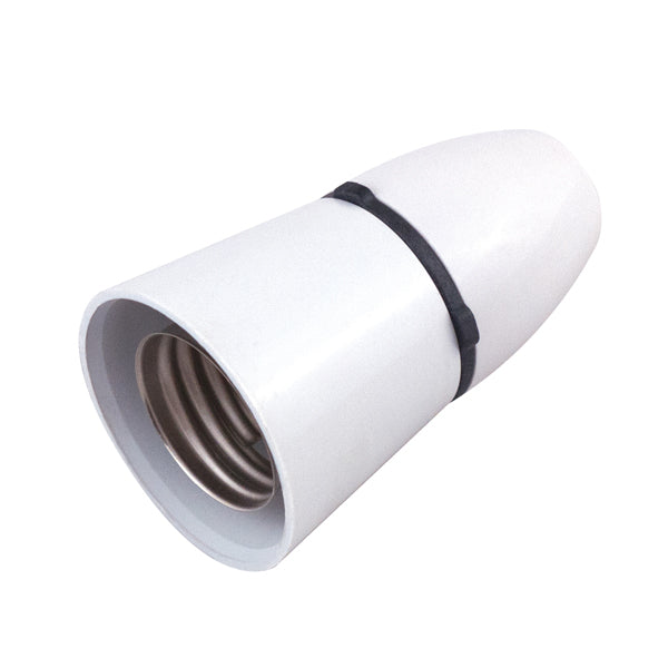 LGA Selectric T2 Pendant Lampholder with Short Skirt ‚Äì E27 Fitting ‚Äì White LG9490