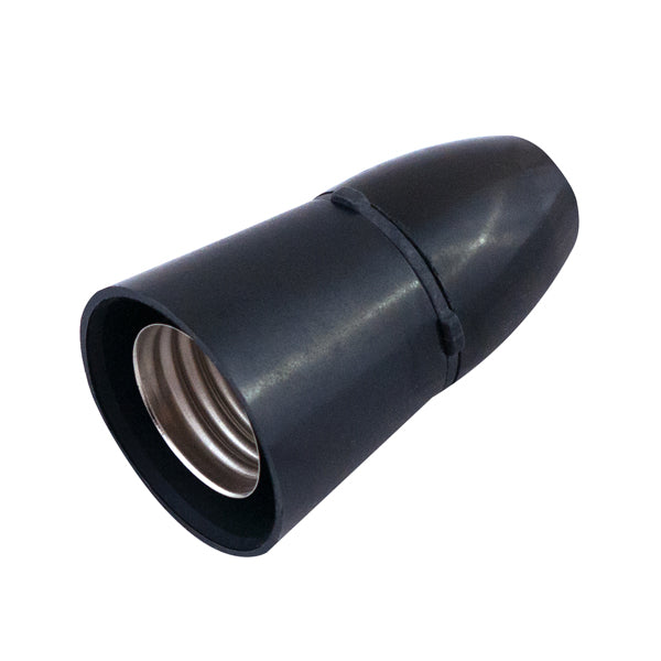 LGA Selectric T2 Pendant Lampholder with Short Skirt ‚Äì E27 Fitting ‚Äì Black LG9491