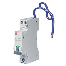 Wylex NHXS1B06 6A 30mA 6kA Type-A B-Curve 1 Pole + Neutral Miniature RCBO