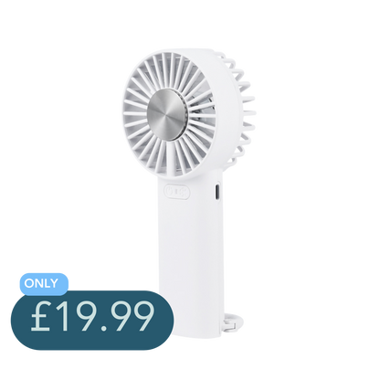 Cool Fan - Hand held fan with 4000mAh battery and cold disc technology