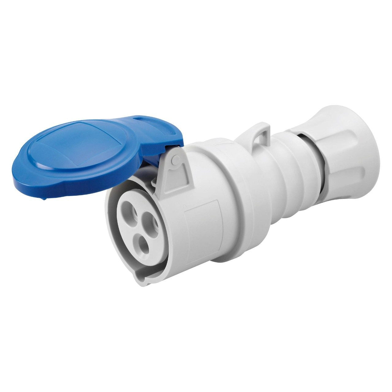 16A, 230V, Cable Mount CEE Socket, 2P+E, Blue, IP44 -  PELB0120
