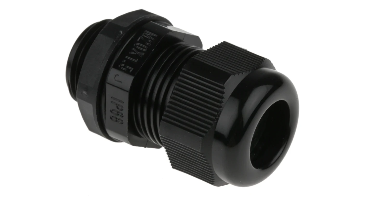 M20 IP68 Nylon Cable Gland Black - Single Pack - (PP01653)