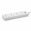 4 Socket 5m 13A Extension Lead with Neon EL4G5M