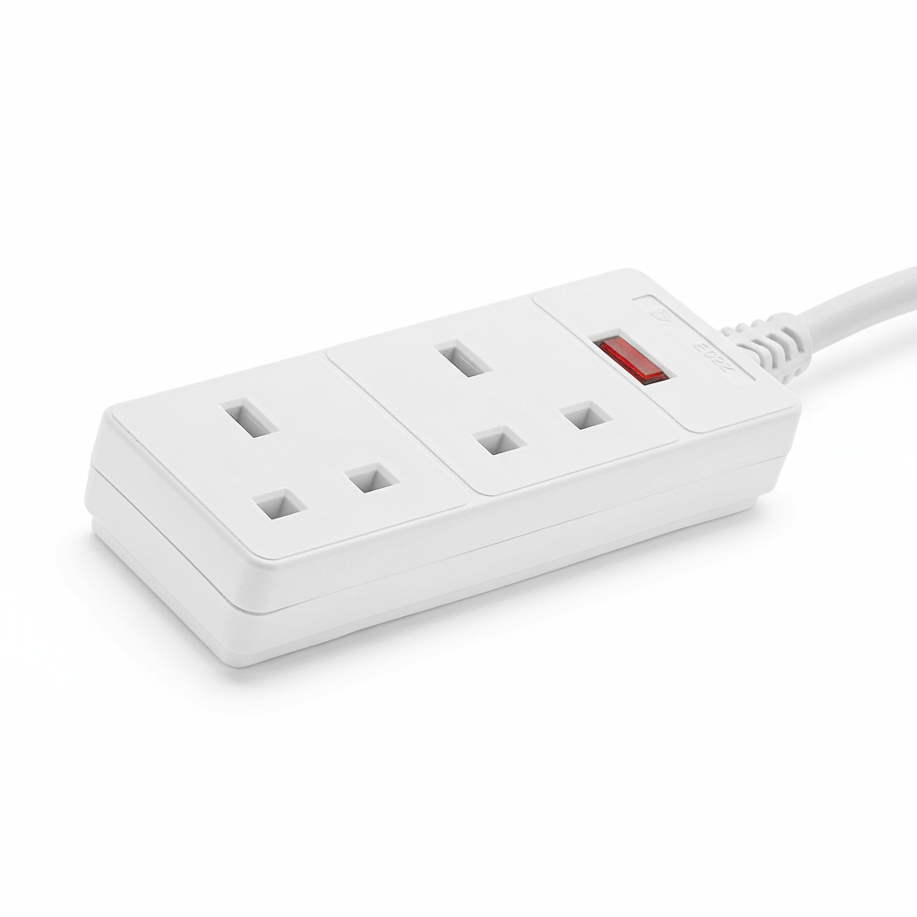 2 socket 5m 13A extension lead with Neon EL2G5M