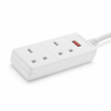 2 socket 5m 13A extension lead with Neon EL2G5M