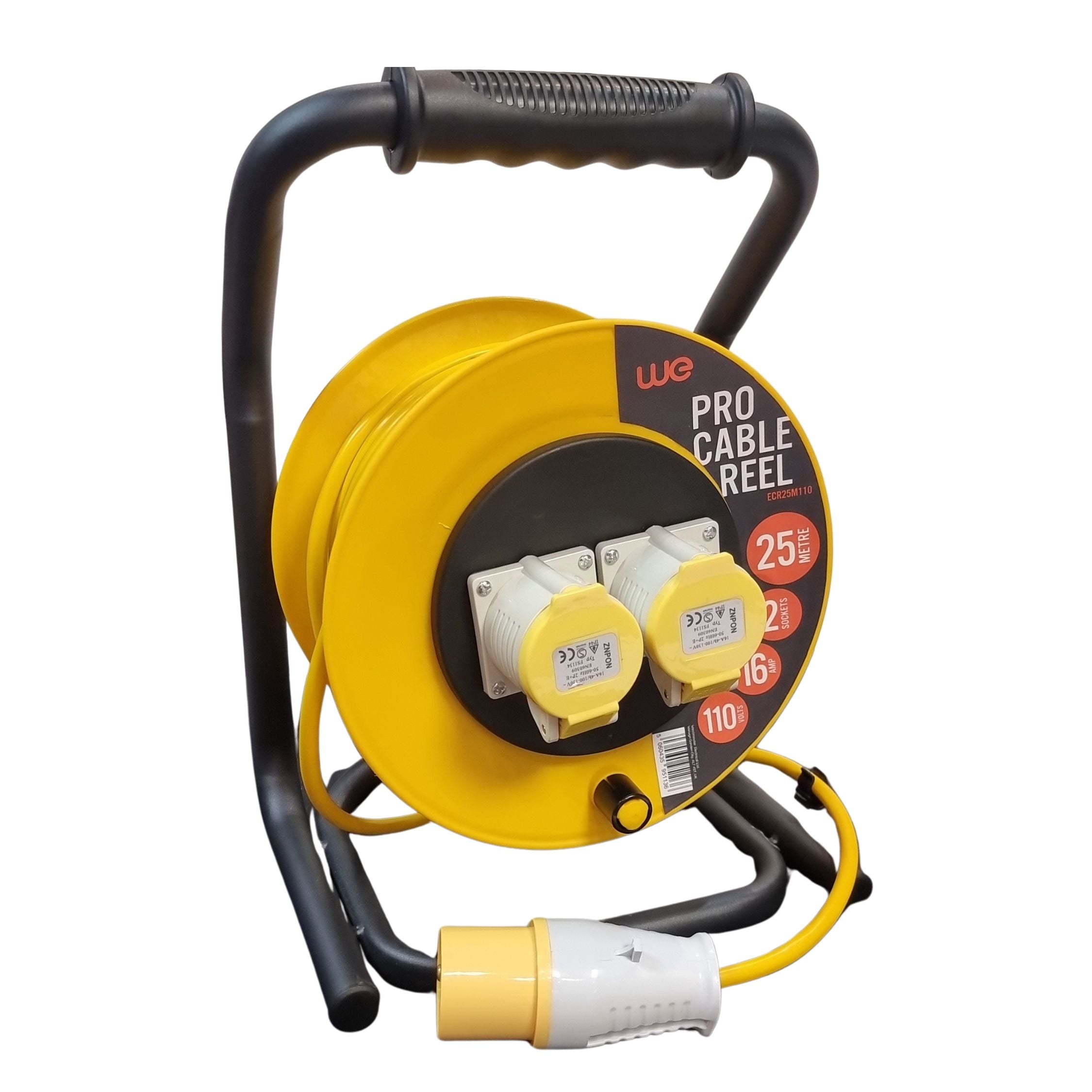 25m 16A 2 socket 110V Strengthened Heavy Duty  Drum - NEW ECR25HD110