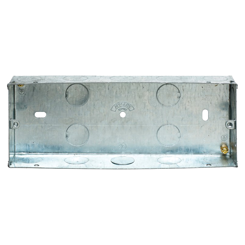 Appleby SB646 3 Gang 35mm Flush Steel Back Box