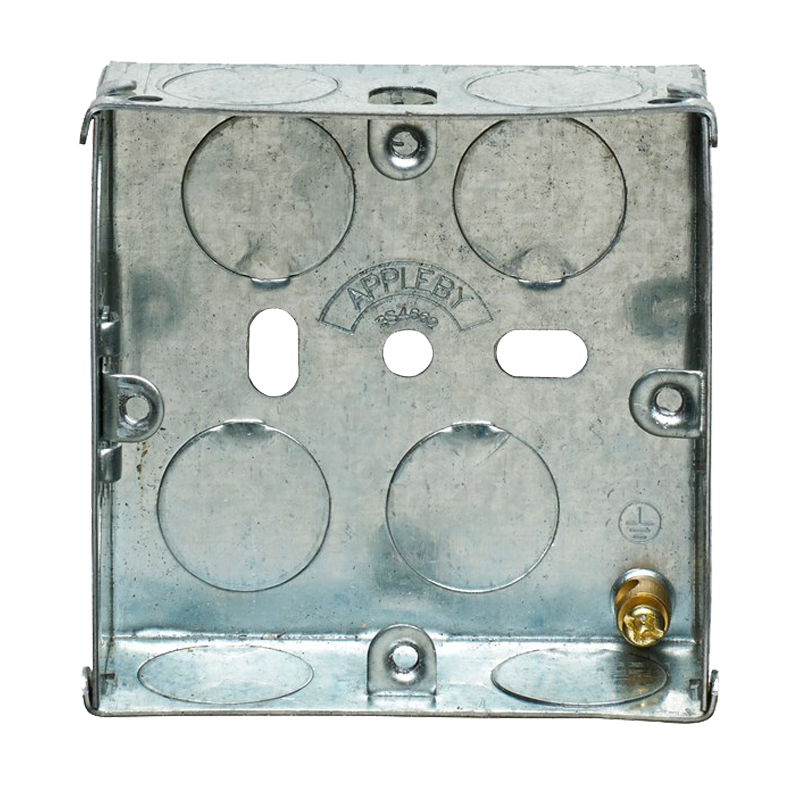 Appleby SB655 1 Gang 25mm Flush Steel Back Box