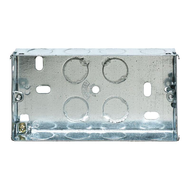 Appleby SB665 2 Gang 25mm Flush Steel Back Box