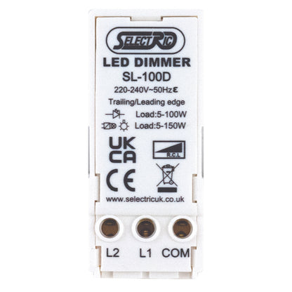 LGA Selectric LED dimmer module ‚Äì 5-100W 1 gang 2 way SL-100D