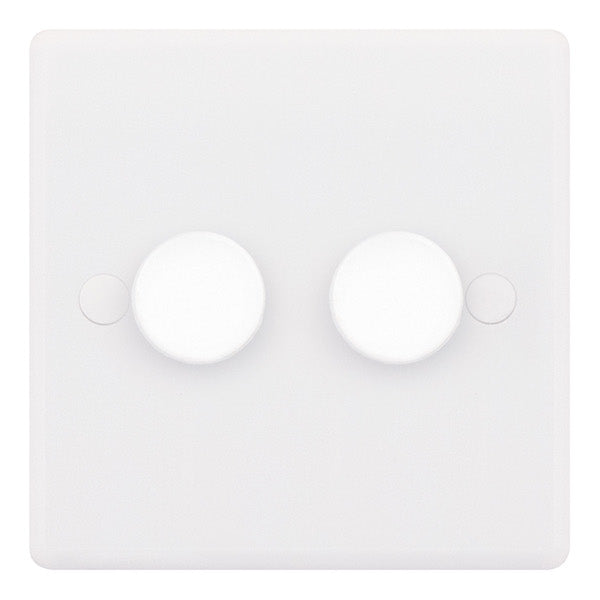 2 Gang 2 Way LED Dimmers - 5-100W (suitable for leading & trailing edge LED lamps) SSL596