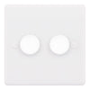 2 Gang 2 Way LED Dimmers - 5-100W (suitable for leading & trailing edge LED lamps) SSL596