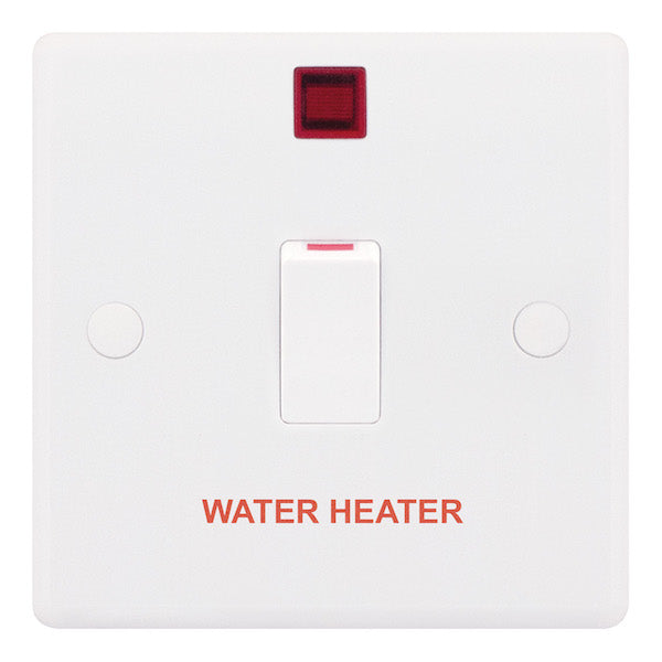 LGA Selectric 20 Amp DP Switch with Neon ‚ÄúWATER HEATER‚Äù SSL516/W