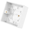 LGA Selectric 1 Gang 35mm Pattress Back Box White SSL553