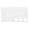 LGA Selectric 3 gang plate with knobs Empty Dimmer Plates SSL592