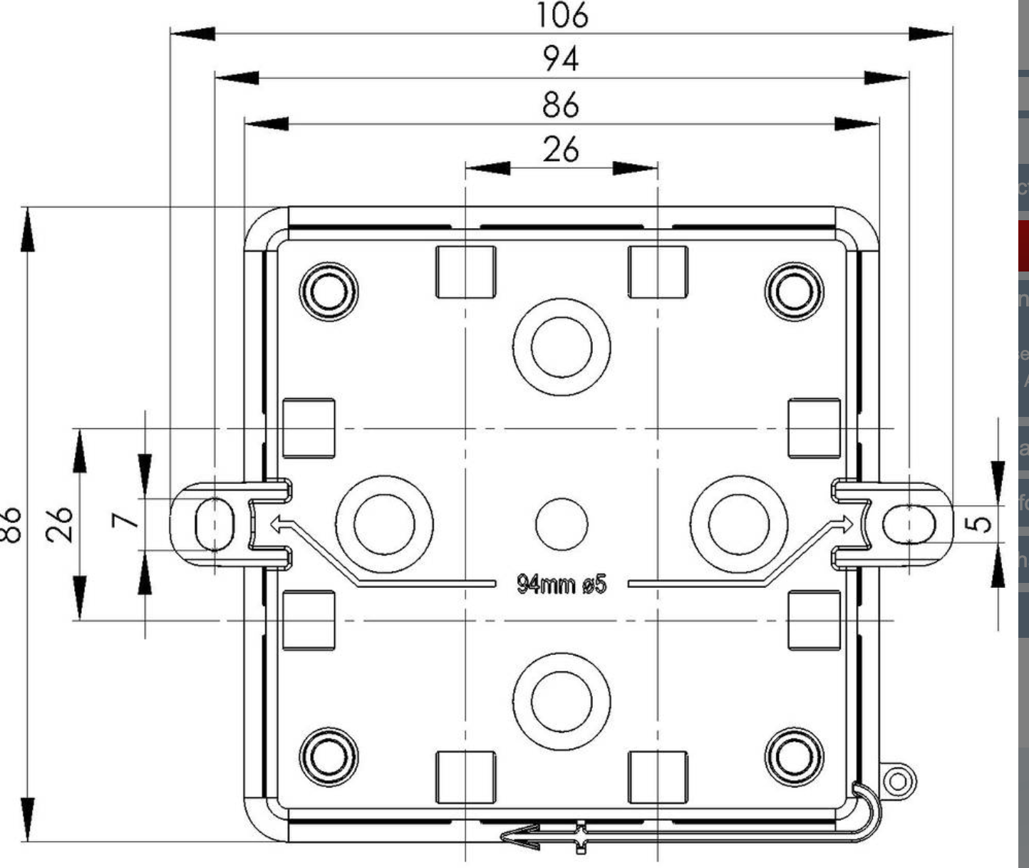 WISKA KA- 012 Light Grey Junction Box Enclosure -  10109427