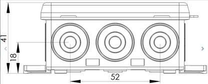 WISKA KA- 012 Light Grey Junction Box Enclosure -  10109427