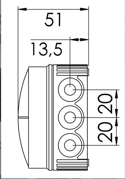 WISKA  Combi 108 Black Junction Box Enclosure -  10061999