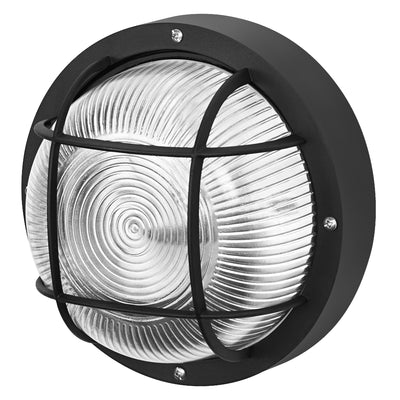 OSRAM Essential Round E27 Bulkhead Black – product image