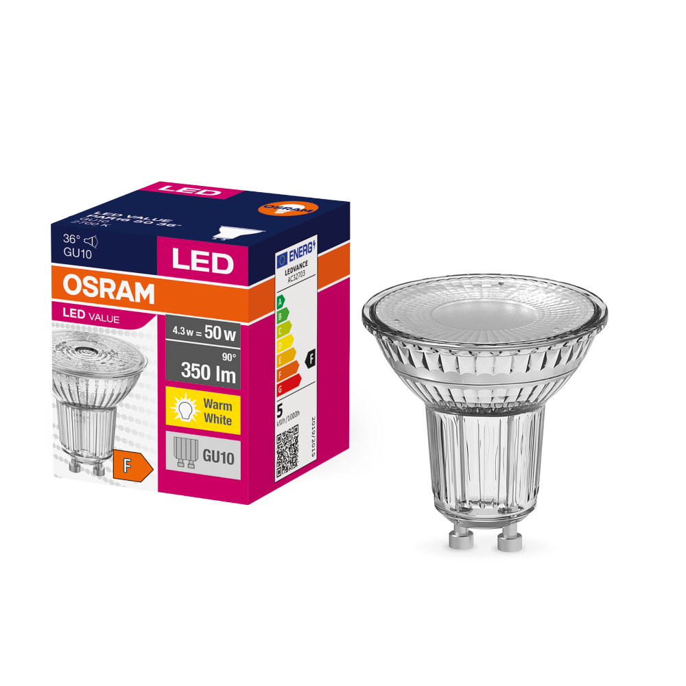 OSRAM LED Value PAR16 GU10 LED Spotlight 50W GU10 2700K product image