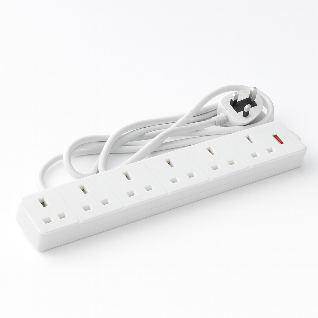 6 socket 2m 13A Extension Lead EL6G2M