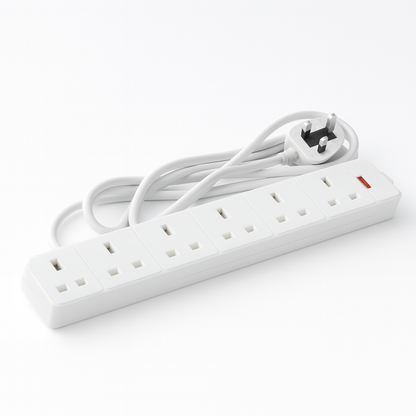 6 socket 2m 13A Extension Lead EL6G2M