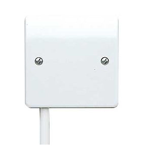 MK K1090WHI 1 Gang Flex Outlet Plate Logic Plus White - product image