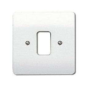 MK K3631WHI 1 Gang Grid Plus Front Plate White - product image