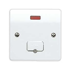 MK K377WHI 13A DP Unswitched Fused Spur Logic Plus White - product image
