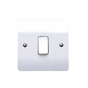 MK K4870WHI 10A 1 Gang 1 Way Light Switch White - product image