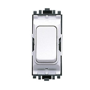 MK K4881WHI 10A SP 1 Way Grid Plus Switch Module White - product image