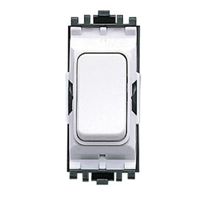 MK K4891WHI 20A SP 1 Way Grid Plus Switch Module White - product image