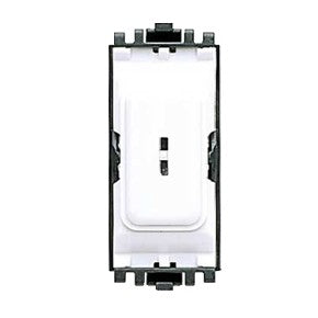 MK K4917WHI 20A DP 1 Way Secret Key Switch Grid Plus Module White - product image