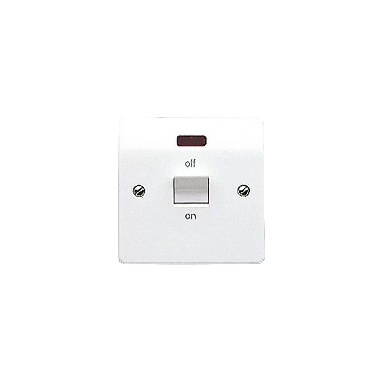 MK Electric K5105WHI Logic Plus White Moulded Double Pole Switch With Neon 32A - product image